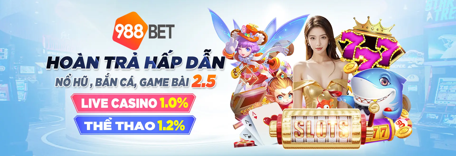 Hoàn trả hấp dẫn có tại 988bet